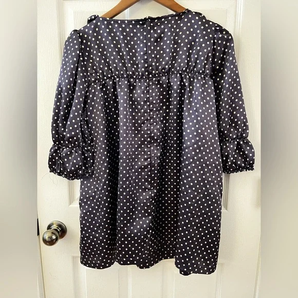 Comme des Garçons Girl Women’s  Navy and White Polka Dot Blouse Size Medium - Picture 5 of 5